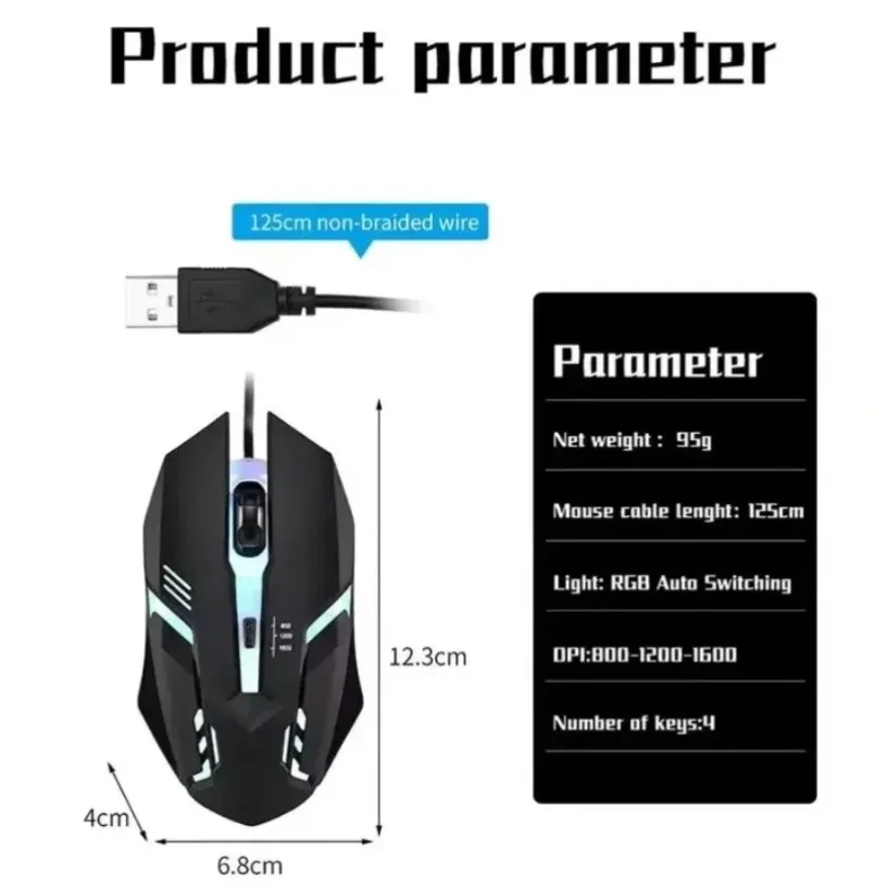 Colorful 3-Button LED E-Sports - огляд і ціна Laptop Mouse
