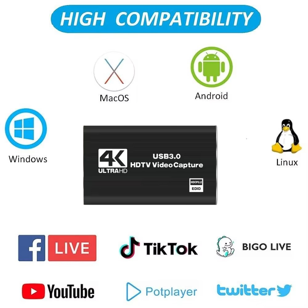 Roreta 4K USB 3.0 Video Captur - огляд і ціна Hdmi Cable