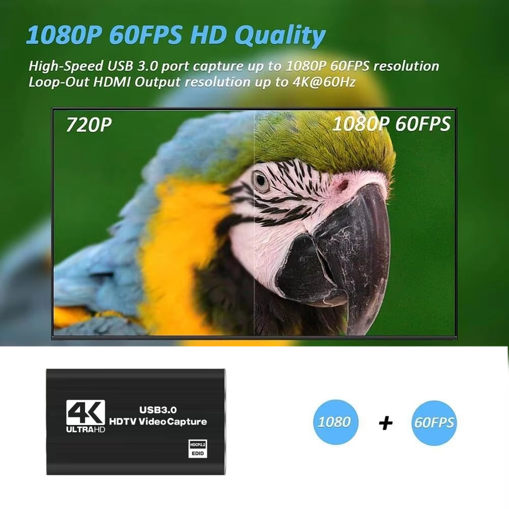 Roreta 4K USB 3.0 Video Captur - огляд і ціна Hdmi Cable